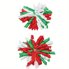 Kids Sweet Hair Clip Ball Flower Rainbow Headwear