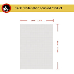 14CT Christmas Socks Cross Stitch Fabric DIY Material Bag