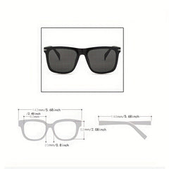 Men's Square Sunglasses UV Protection Party Glasses