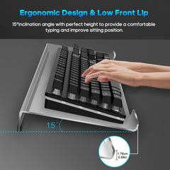 Ergonomic Keyboard Stand with Wrist Rest for Desk