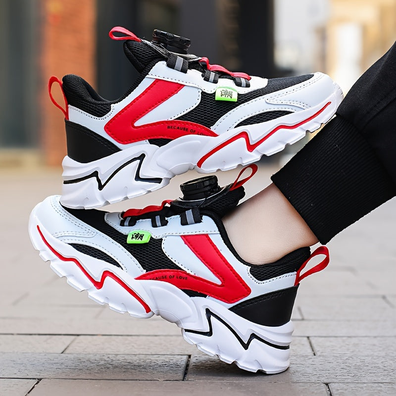 Unisex Kid's Chunky Shoes Soft Sole Sneakers For Outdoor Activities