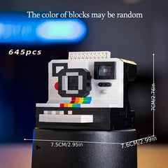 Camera Themed Building Blocks Set Nature Inspired DIY Educational Toy