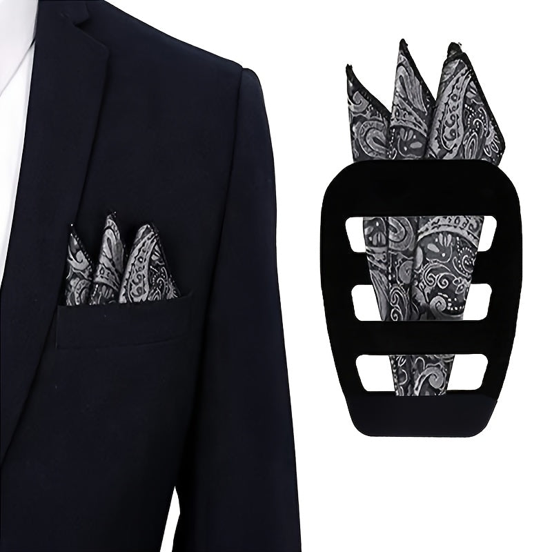 Suit Pocket Square Towel Holder Handkerchief Holder for Men