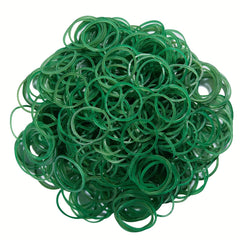 2000pcs Green Rubber Bands For Hair Office School Home Strong Elastic Band