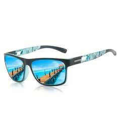 Polarized Square Frame Sunglasses for Men and Women