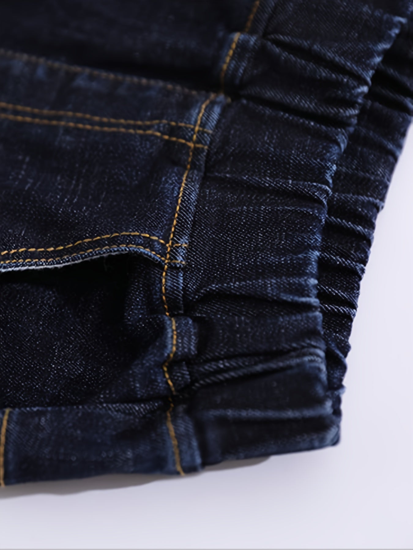 Boys Cuffed Jeans Casual Letter Graphic Slim Fit Pants