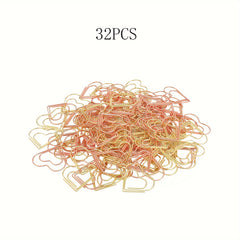 105PCS Love Paper Clips Assorted for Office School Personal Use