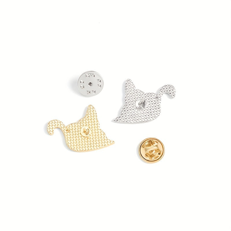 Cartoon Moon Cat Enamel Pin Brooch Clothing Jewelry