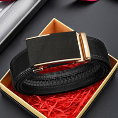 Men's PU Leather Automatic Buckle Belt Wedding Daily