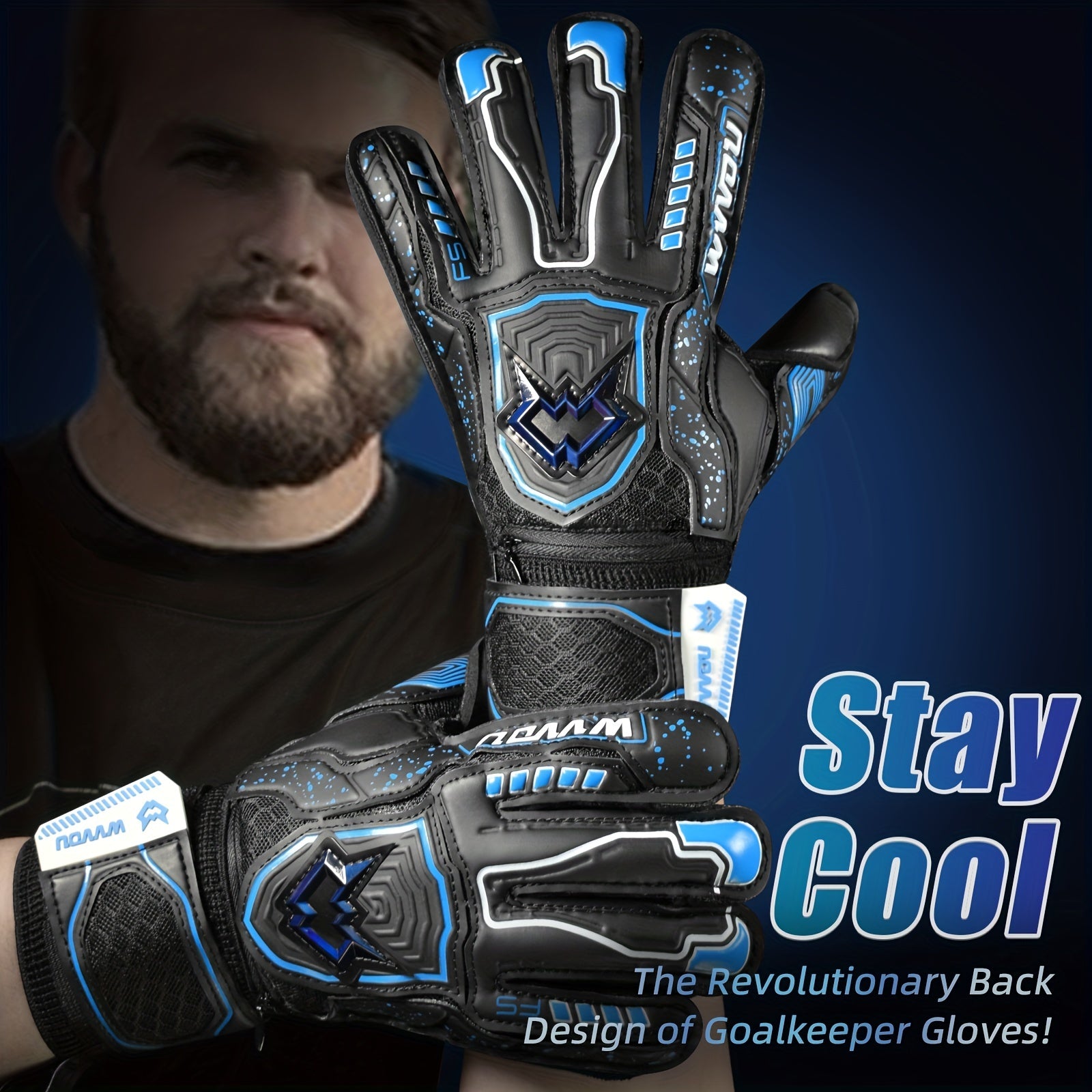 High Performance Soccer Goalie Gloves 4 3mm Latex Palm