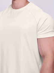 Men's Stretch Round Neck Tee Shirt Summer Casual Sports T-shirt