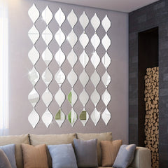 Water Drop Mirror Stickers Acrylic Mirror Wall Stickers DIY Wall Decals Art