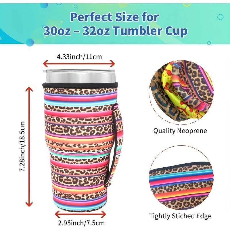 Reusable Neoprene Insulated Sleeve for Iced Coffee