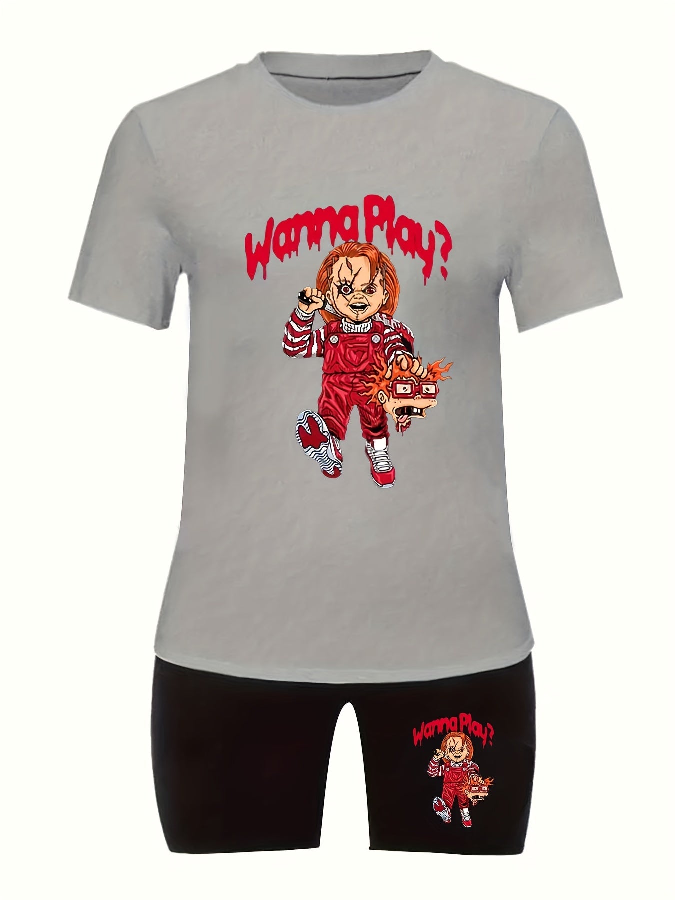 Horror Cartoon Two Piece Set