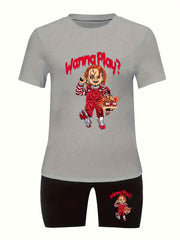 Horror Cartoon Two Piece Set
