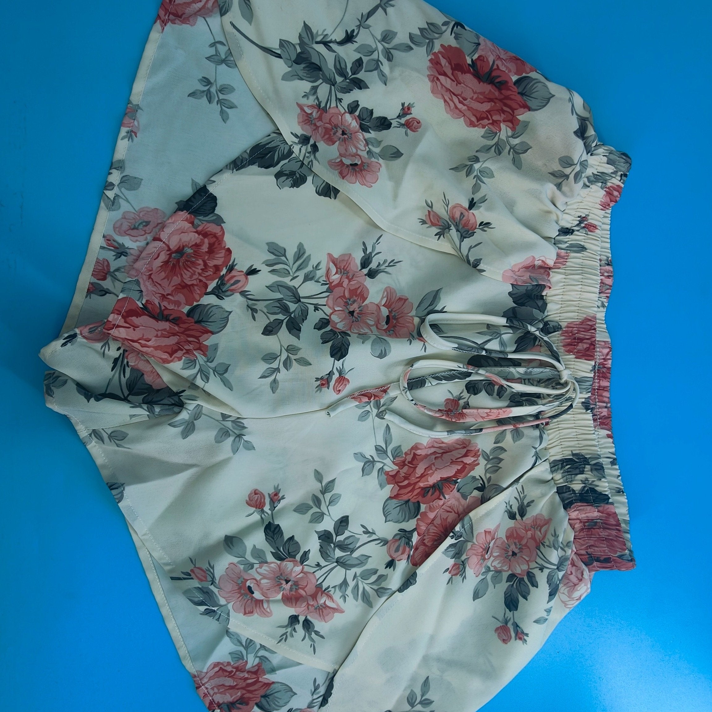 Floral Print Drawstring Shorts for Spring & Summer