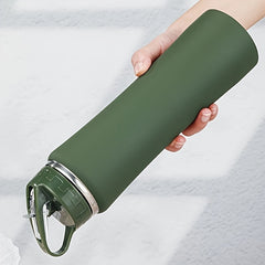 Outdoor Portable Sports Water Bottle Double layer Stainless Steel Water Cup