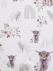 Baby Boys Bull And Flower Print Sleeveless Summer Romper
