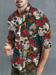 Men's Comfy Long Sleeve Shirt For Autumn