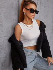 Plush Button Front Jacket Casual Loose Outwear