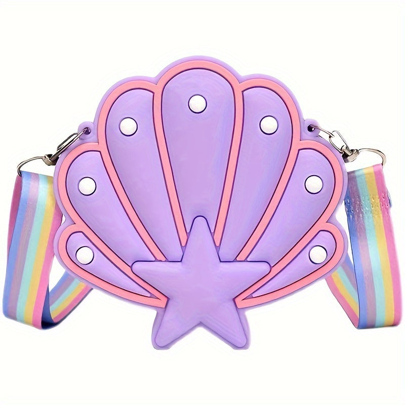 Silicone Cartoon Crossbody Coin Purse Shoulder Bag for Men and Women