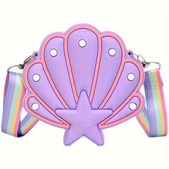 Silicone Cartoon Crossbody Coin Purse Shoulder Bag for Men and Women