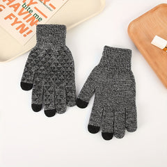 Winter Knit Gloves Cycling Gloves Coldproof Touch Screen Warm Gloves Men Women