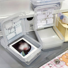 3L 5L ABS Flip Transparent Storage Box