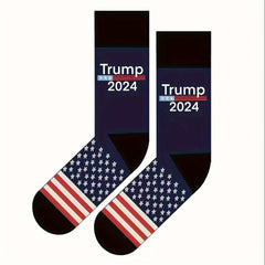 2 Pairs Striped Crew Socks for Men