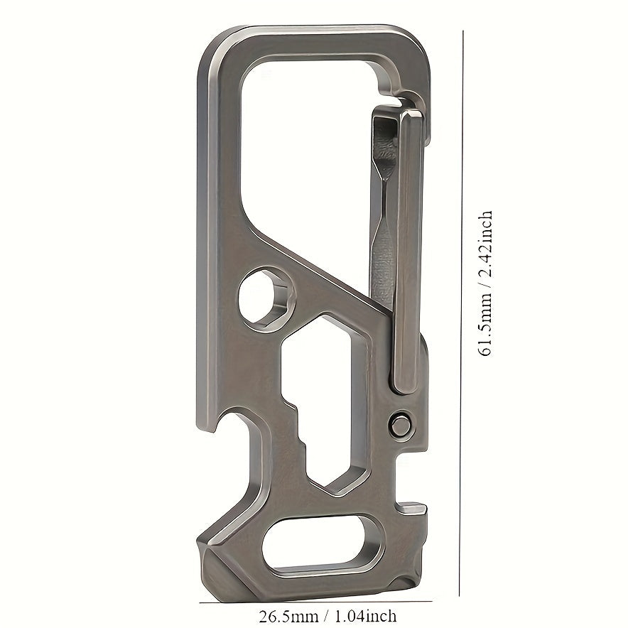 Portable Stainless Steel Hanging Buckle Keychain Wrench
