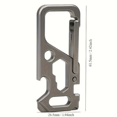 Portable Stainless Steel Hanging Buckle Keychain Wrench