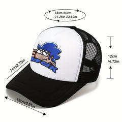 Unisex Mesh Sunshade Adjustable Baseball Cap For Outdoor Sport