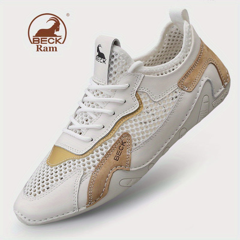 Men's Breathable Lace Up Mesh Sneakers Casual Outdoor Walking Shoes