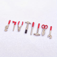8 Pcs Mini Toolbox Metal Alloy Tool Set Repair 1 12 Toy Set House