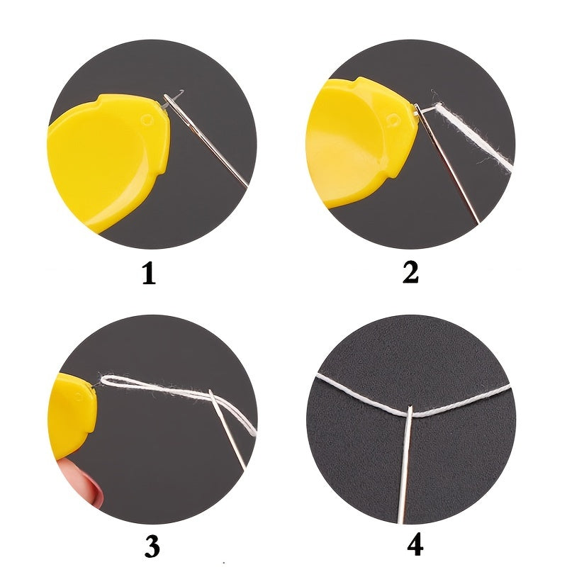 10pcs Needle Threader Tool Self Threading Hand Needles Wire Loop DIY