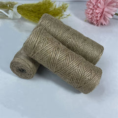 3 Pcs 50m Natural Jute Twine Hand Braided DIY String Ropes
