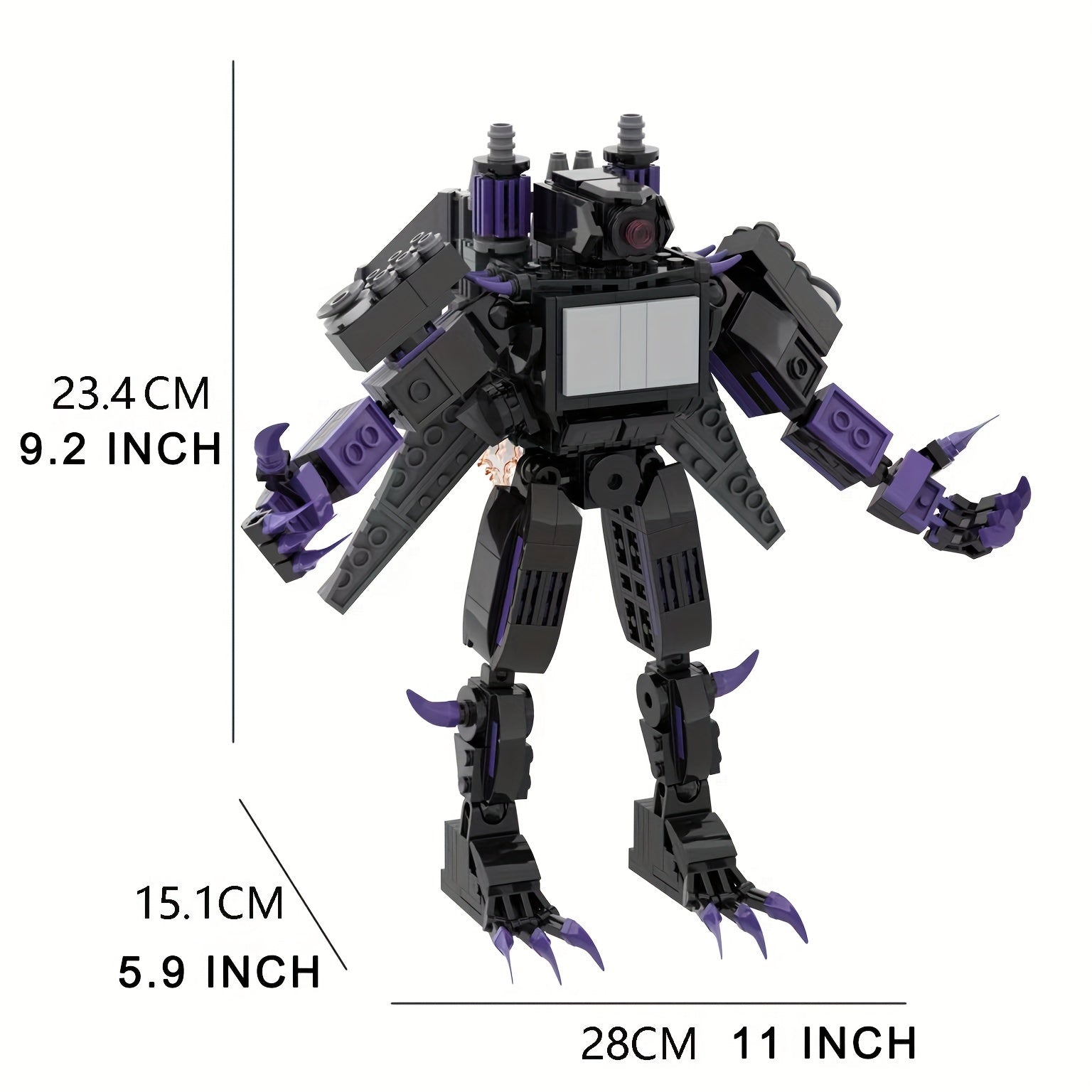 Funny Toilet TV Man Figure Building Block Set Creative Building Blocks Ideas