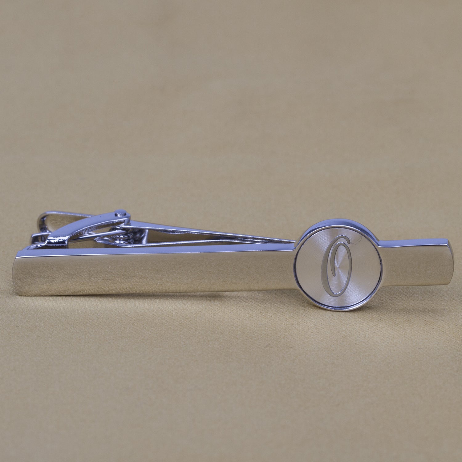 Business Casual Letter Print Copper Silver Tie Clip Gift For Men