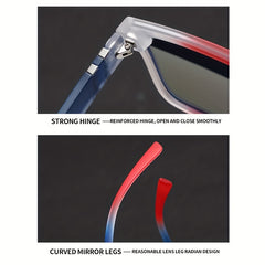 Men's Square Polarized Sunglasses UV Protection