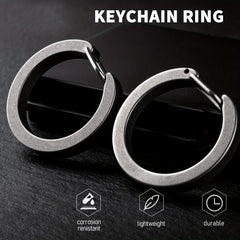 2pcs Steel Carabiner Keychain Quick Release Lightweight for Outdoor