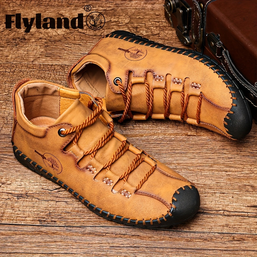 FLYLAND Vintage Ankle Boots Walking Shoes Fall Winter