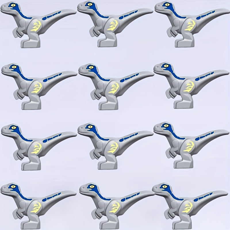 12pcs Mini Dinosaur Model Toys Building Block DIY Animal Christmas Gift