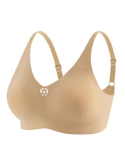 Solid Push Up Bra Stretchy Seamless Anti Sagging Everyday Bra