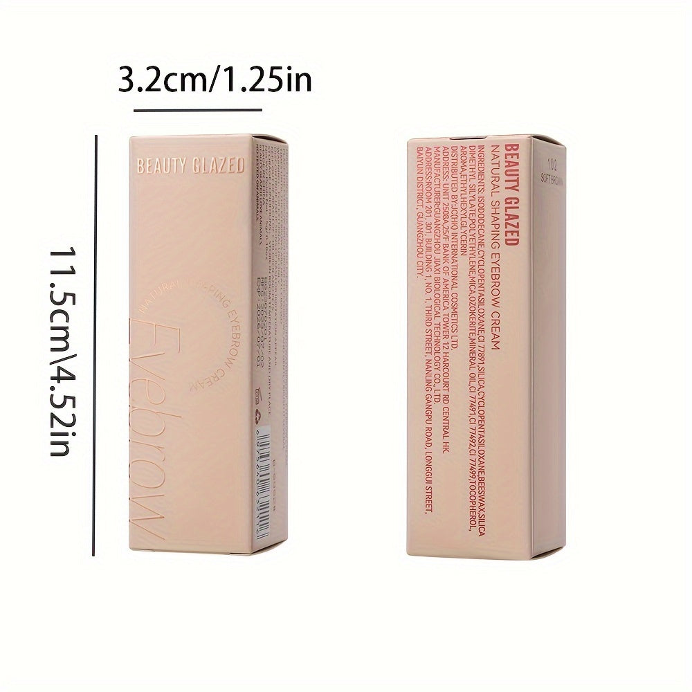 6 Colors Waterproof Eyebrow Pomade Tinted Cream With Brush