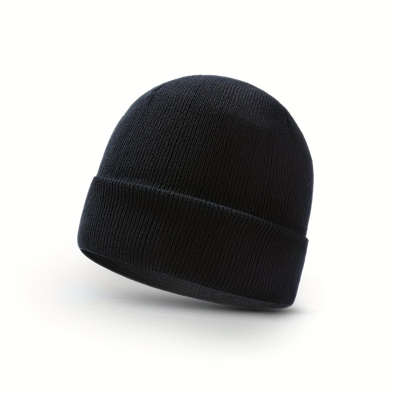 Winter Hat Gloves Scarf Set Plush Fleece Wool Cap