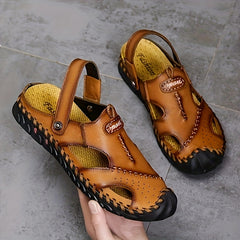 Men's Stitched Slip On Sandals Assorted Colors