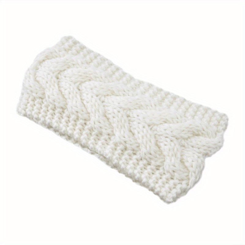 Ribbed Knitted Warm Headband for Women Soft Wide Head Wrap Ear Warmer