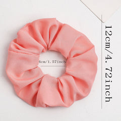 6pcs Pink Hair Tie Elastic Scrunchie Ponytail Hair Rope Accessories