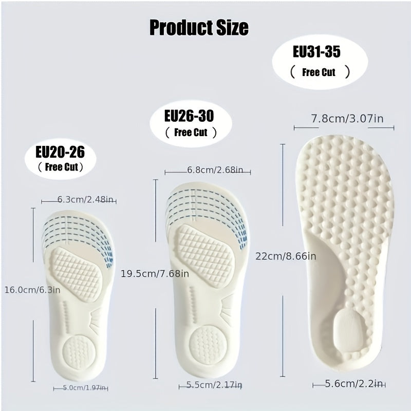 Kids Shock Absorption Insoles High Elastic Comfortable Running Sneaker Insoles