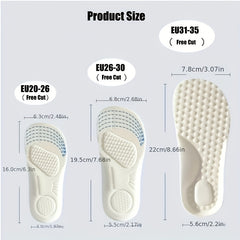 Kids Shock Absorption Insoles High Elastic Comfortable Running Sneaker Insoles